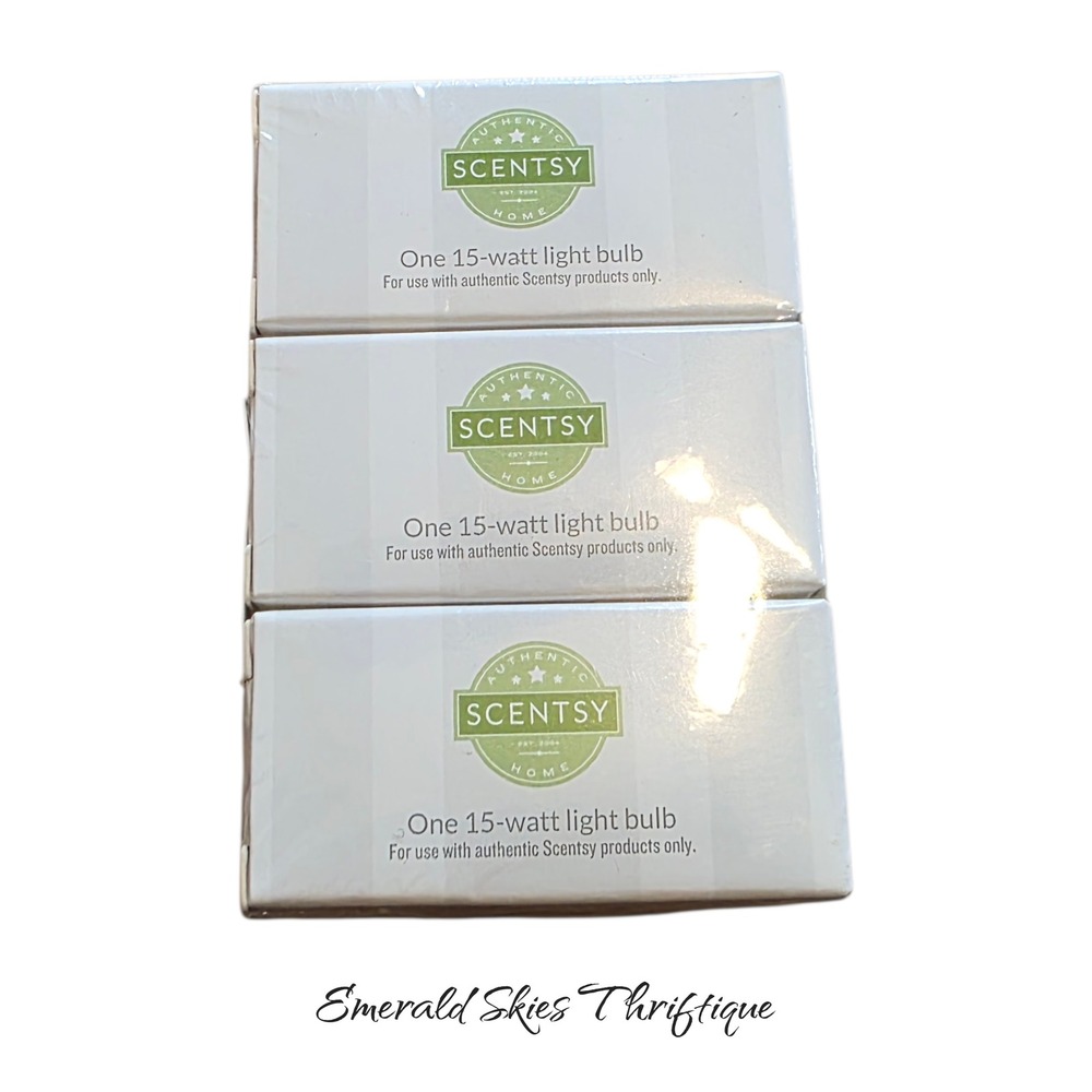 Scentsy lot of 3 20 Watt lightbulb replacement. New. Free shipping